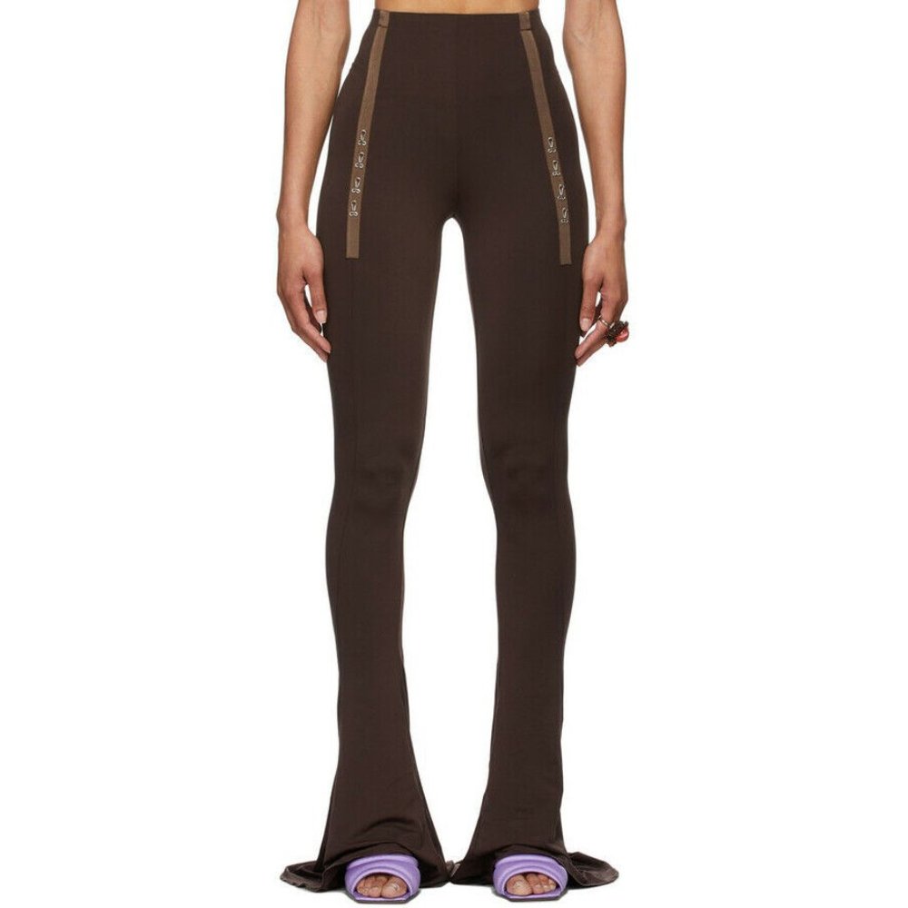 BNWT Charlotte Knowles KNWLS Brown Ghater Trousers Pants SSENSE SZ UK 8 SM